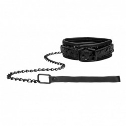 Collier et Laisse Luxury Noir