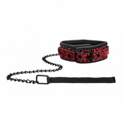 Collier et Laisse Luxury Rouge