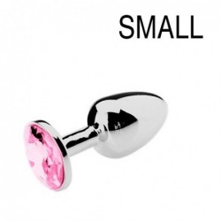 Plug Bijou Strass Rose -...