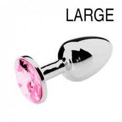 Plug Bijou Strass Rose -...