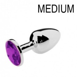 Plug Bijou Strass Violet -...