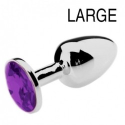 Plug Bijou Strass Violet -...