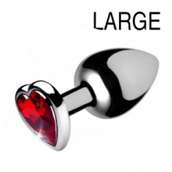 Plug bijou Heart Gem Rouge...