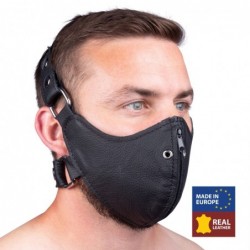 Masque en cuir avec Zip