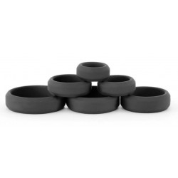 Lot de 6 cockrings silicone