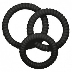 Lot de 3 cockrings silicone...