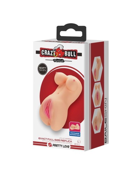 hannah réaliste masturbator vagina and anus