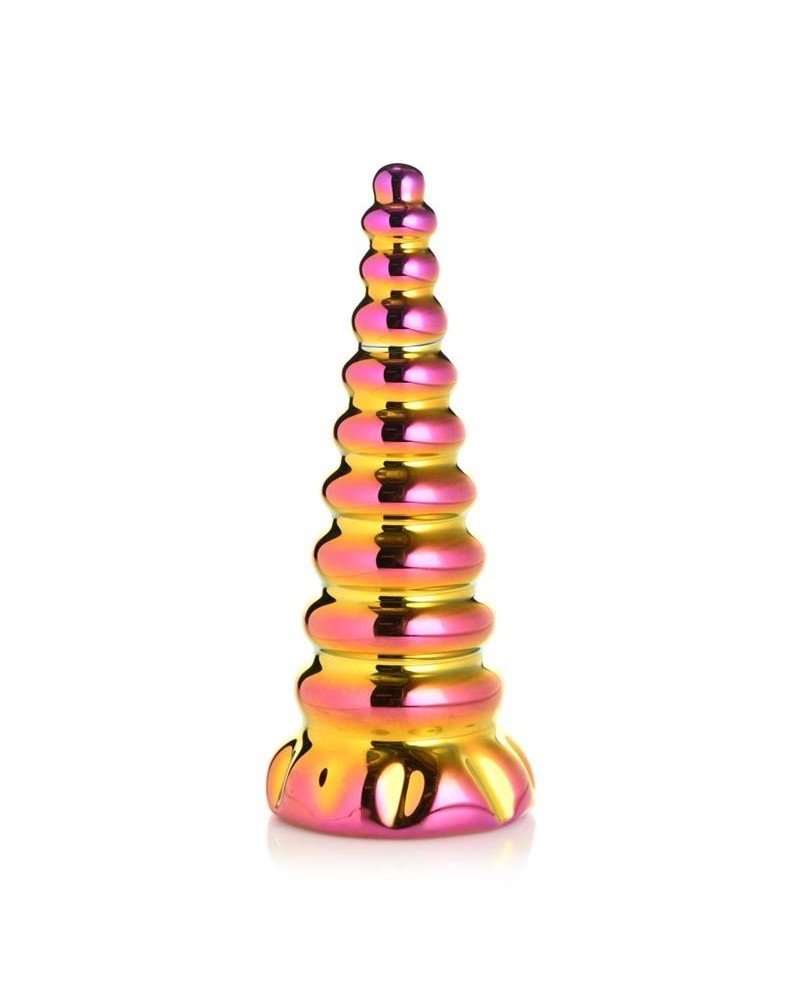 twilinght rainbow borosilicate glass dildo