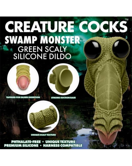 scaled swamp monster dildo 9.4