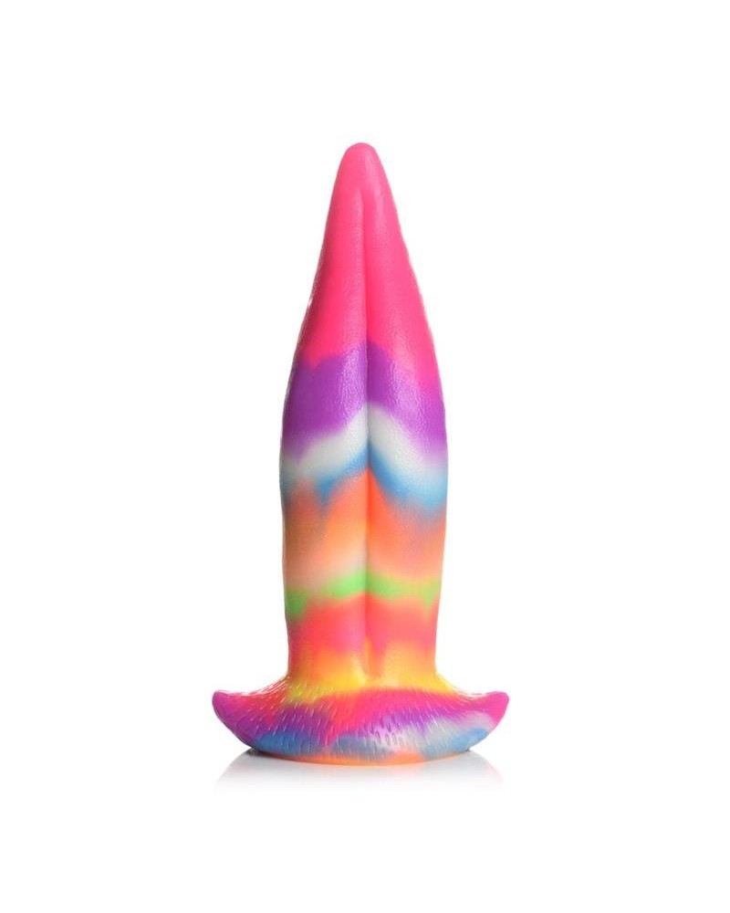 glow-in-the-dark unicorn tongue dildo 8.4