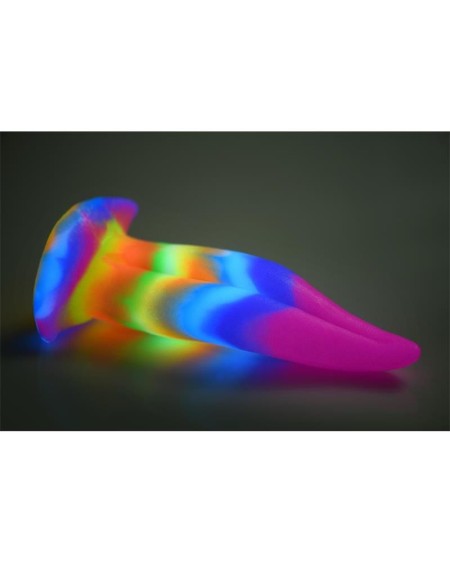 glow-in-the-dark unicorn tongue dildo 8.4