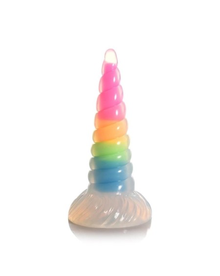 luminescent rainbow dildo glow-in-the-dark