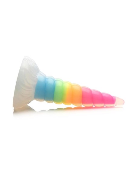 luminescent rainbow dildo glow-in-the-dark