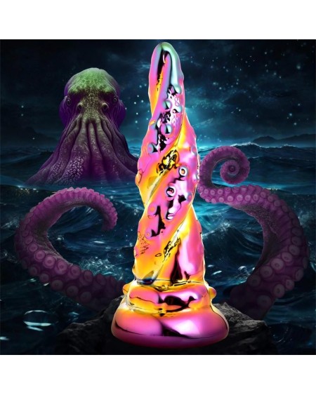 enchanting rainbow borosilicate glass dildo