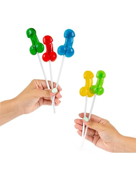 assorted display flavored penis shaped lollipop with alcohol 40 pcs