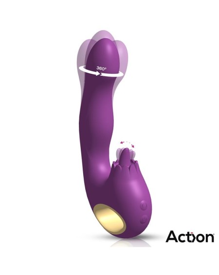 toka vibe with swinging 360o and stimulating licking tongue