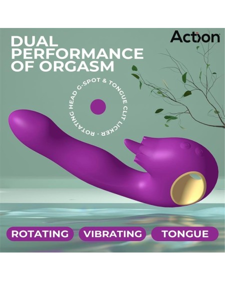toka vibe with swinging 360o and stimulating licking tongue
