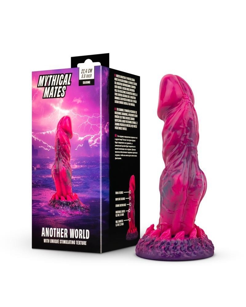 another world dildo rose and violet 22.4 cm - 8.8