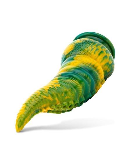 tentacle delight green and yellow dildo 22.4 cm - 8.8