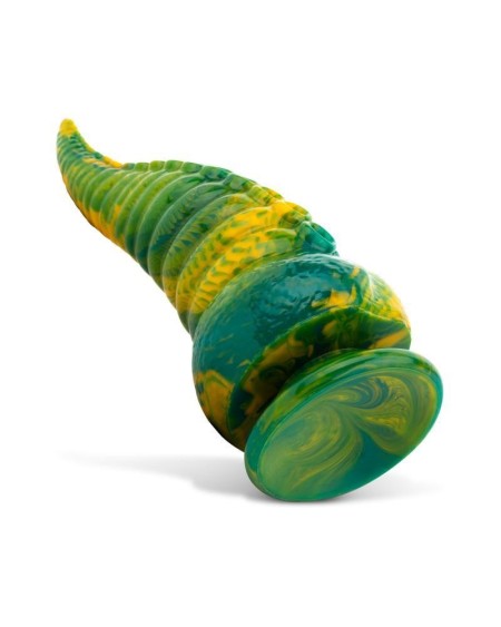 tentacle delight green and yellow dildo 22.4 cm - 8.8