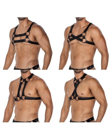 h4rness06 chest hrness 4way noir one size