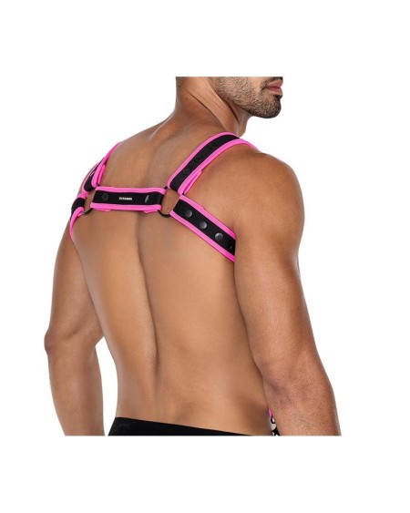 h4rness05 chest harness neon hotpink one size