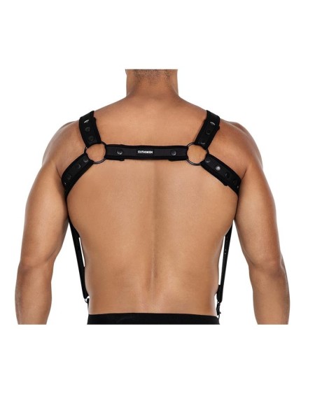 h4rness05 chest harness neon noir one size