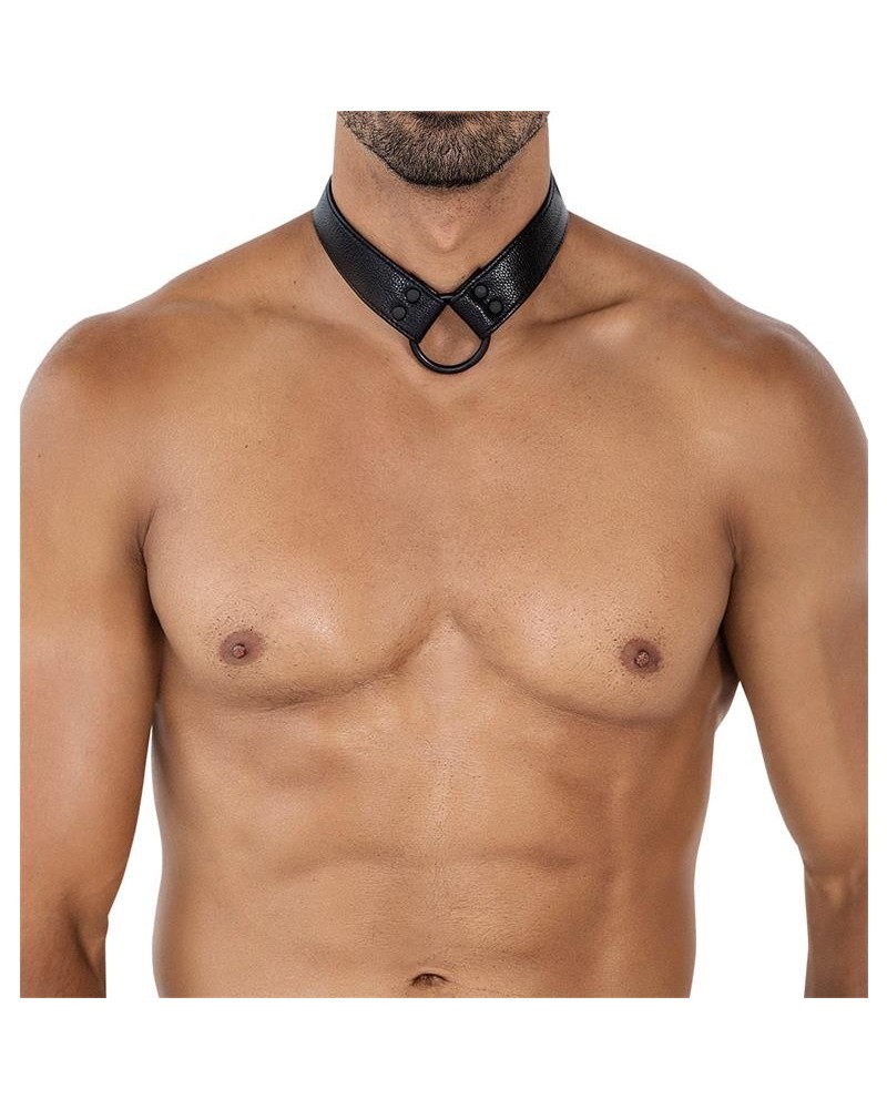 bl4ck08 c-ring body collar blackleatherlike one size