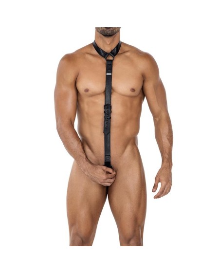 bl4ck08 c-ring body collar blackleatherlike one size