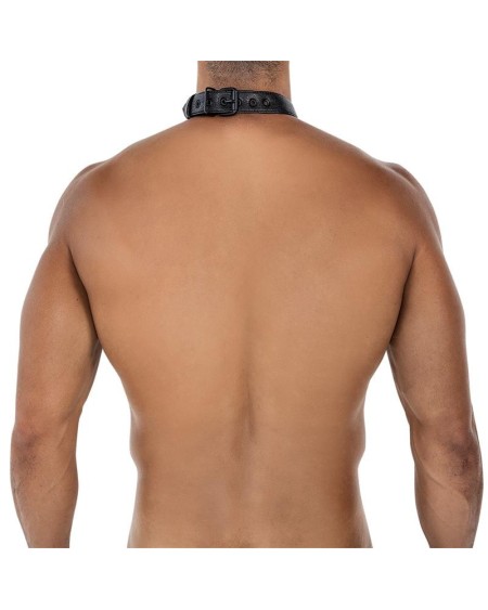 bl4ck08 c-ring body collar blackleatherlike one size