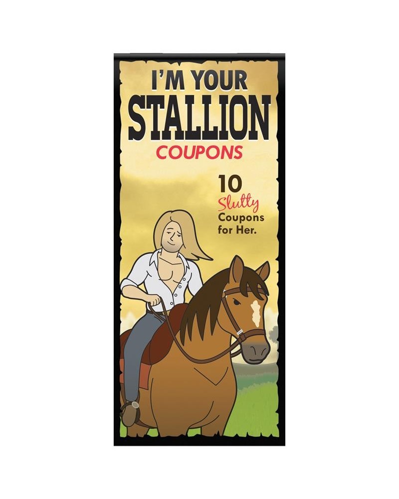 10 coupons for her im your stallion