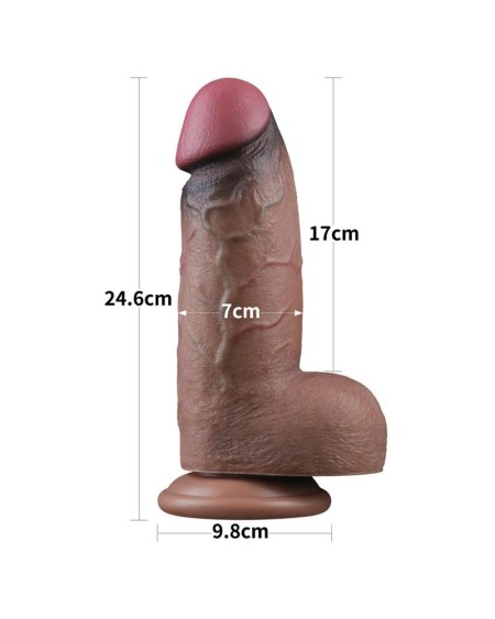 dildo dual layered silicone xxl 9.5