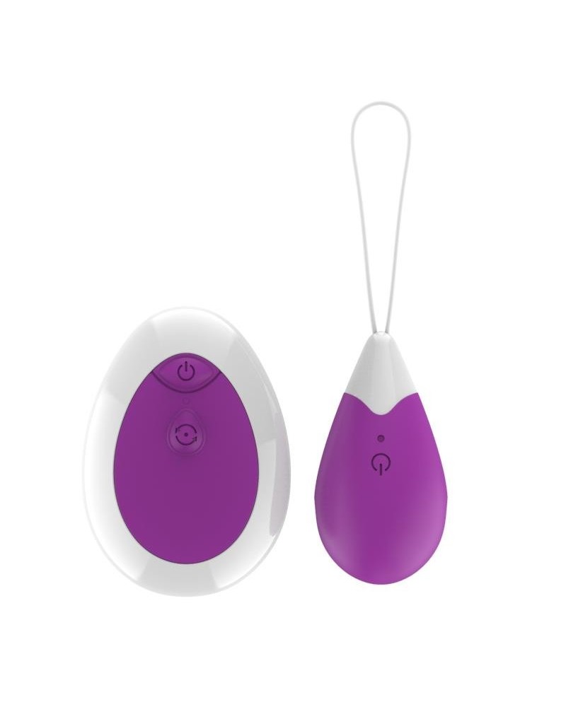 vibrant egg with remote control usb violet