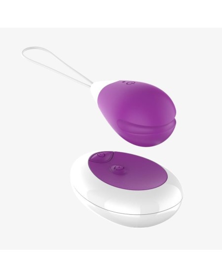 vibrant egg with remote control usb violet