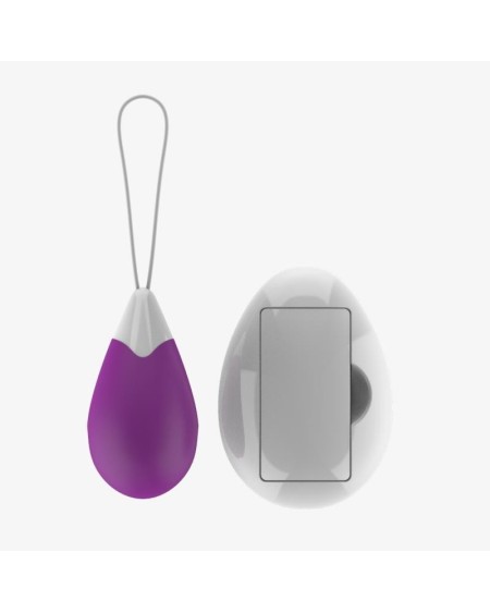 vibrant egg with remote control usb violet