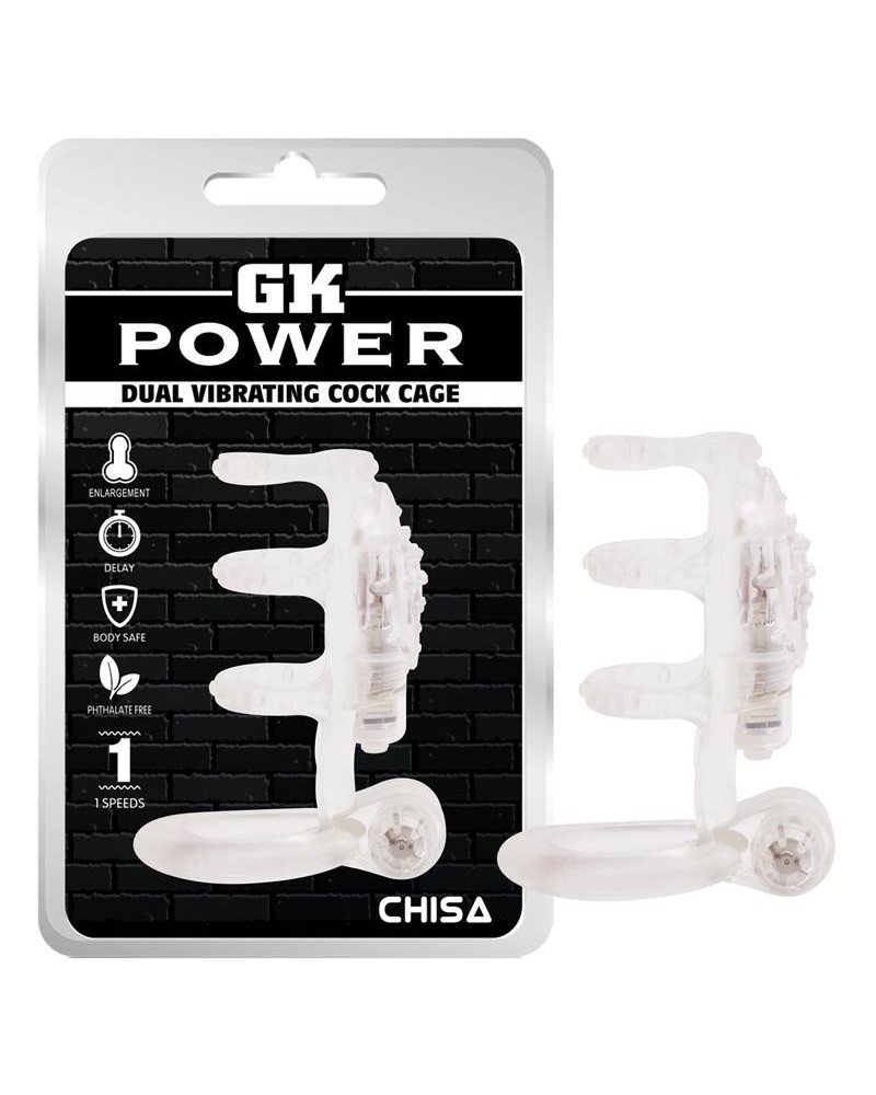 dual vibrant cock cage