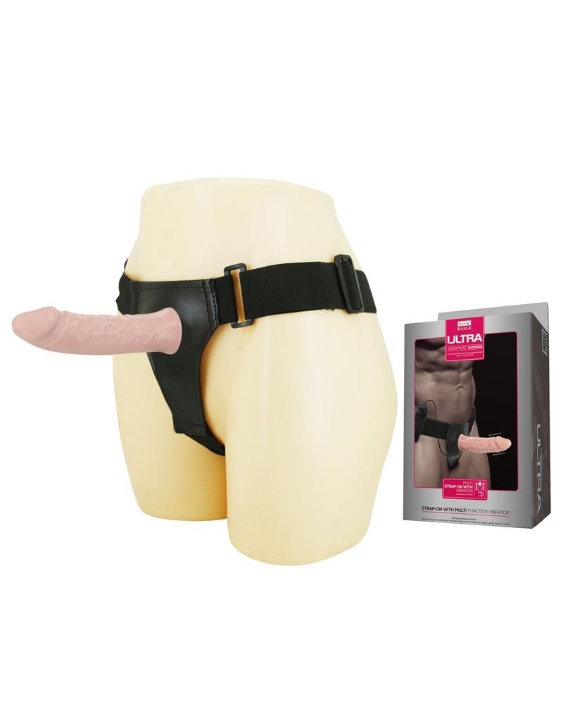 hollow strap-on with vibration 15.5 x 4.2 cm chair