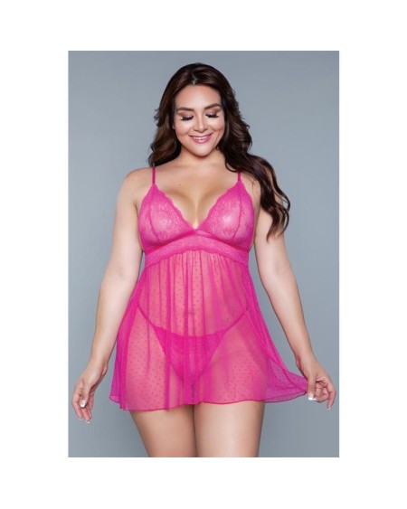 hailey babydoll fuchsia size s