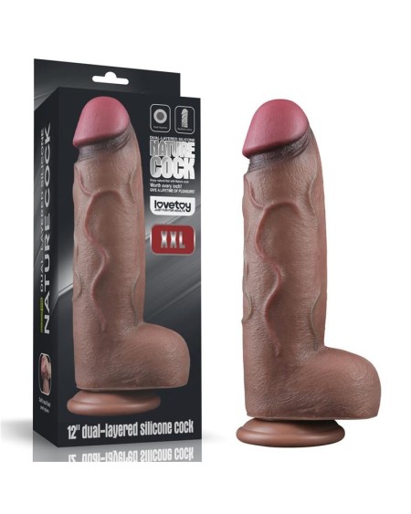 dildo dual layered silicone xxl 12