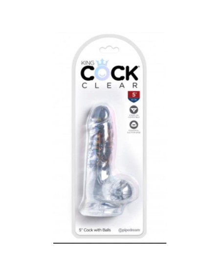 réaliste dildo with testicles 5 clear