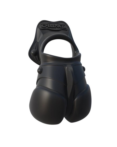 fantasy c-ringz anillo con proteccin de testculos color negro