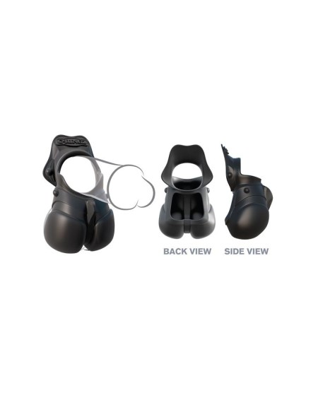 fantasy c-ringz anillo con proteccin de testculos color negro