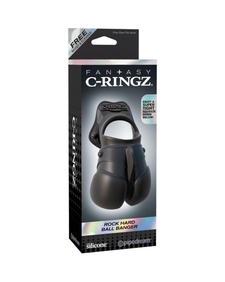 fantasy c-ringz anillo con proteccin de testculos color negro
