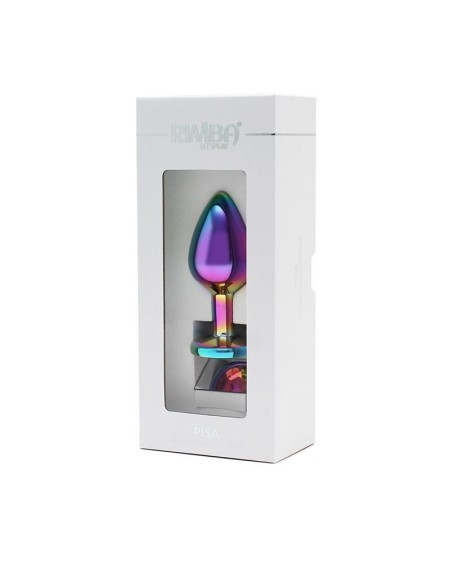 anal plug and jewel in rainbow colors plug rainbow