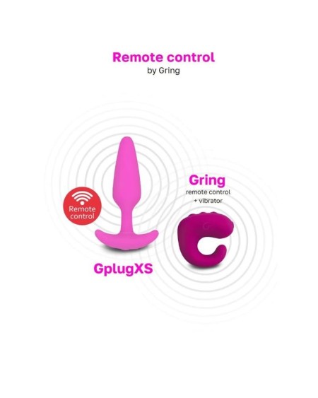 vibrant butt plug gplug xs sunny raspberry