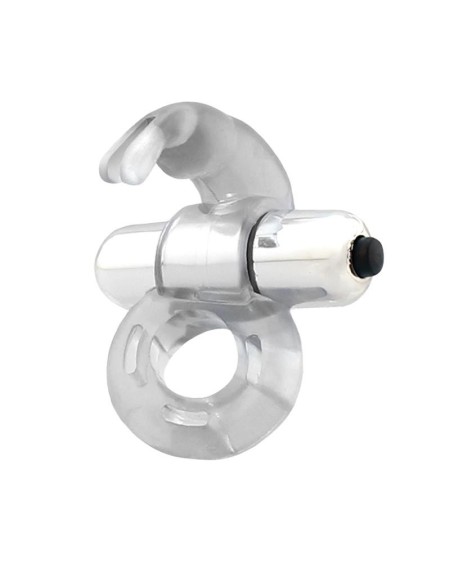 horizon vibrant penis ring with rabbit clear