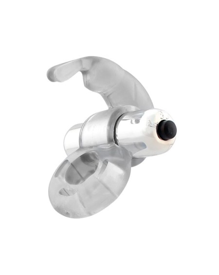 horizon vibrant penis ring with rabbit clear