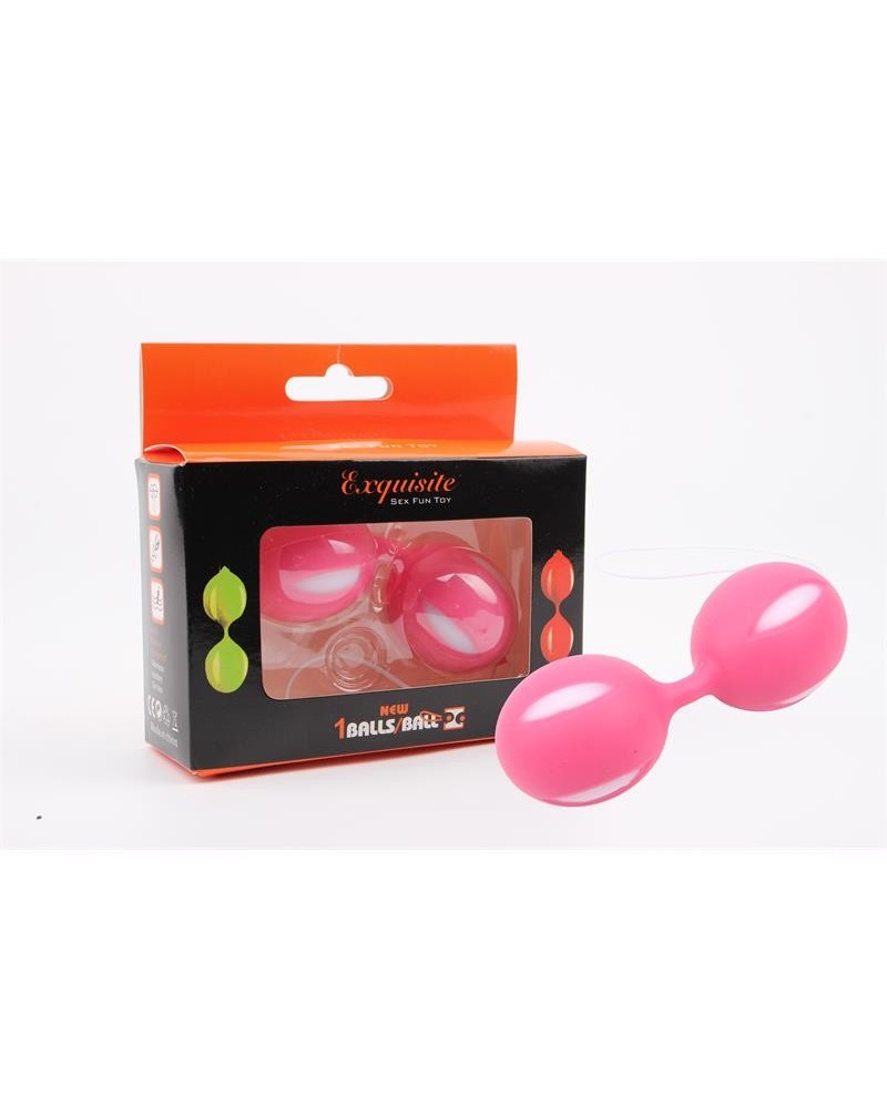 ben wa balls silicone 10.3 cm rose