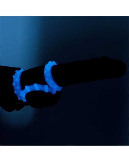 lumino play set 3 penis ring blue light