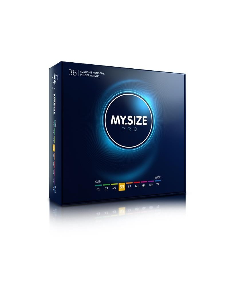 pro condoms size 53 box of 36 uds